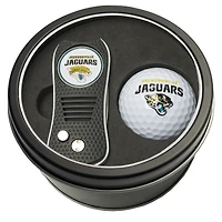 Jacksonville Jaguars Divot Tool & Golf Ball Personalized Tin Gift Set