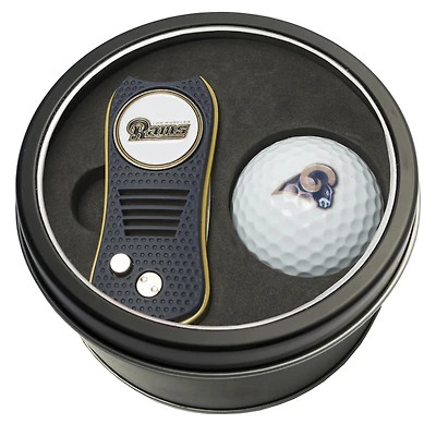 Los Angeles Rams Divot Tool & Golf Ball Personalized Tin Gift Set