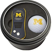 Michigan Wolverines Divot Tool & Golf Ball Personalized Tin Gift Set