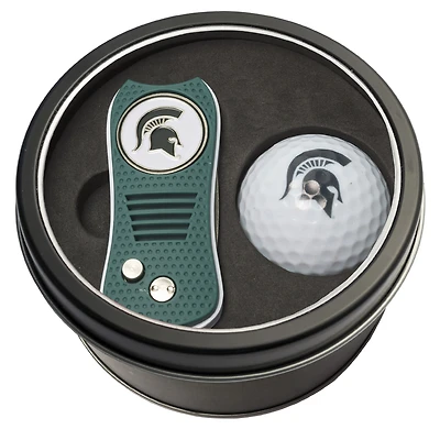 Michigan State Spartans Divot Tool & Golf Ball Personalized Tin Gift Set