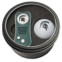 Michigan State Spartans Divot Tool & Golf Ball Personalized Tin Gift Set