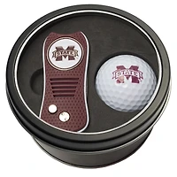 Mississippi State Bulldogs Divot Tool & Golf Ball Personalized Tin Gift Set