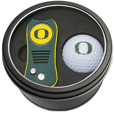 Oregon Ducks Divot Tool & Golf Ball Personalized Tin Gift Set