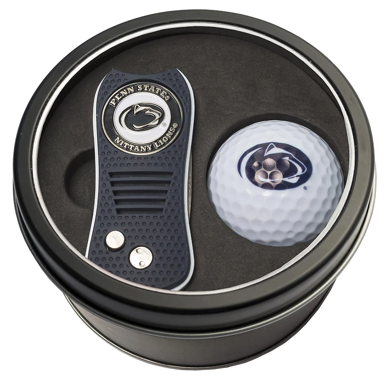 Penn State Nittany Lions Divot Tool & Golf Ball Personalized Tin Gift Set
