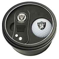 Las Vegas Raiders Divot Tool & Golf Ball Personalized Tin Gift Set
