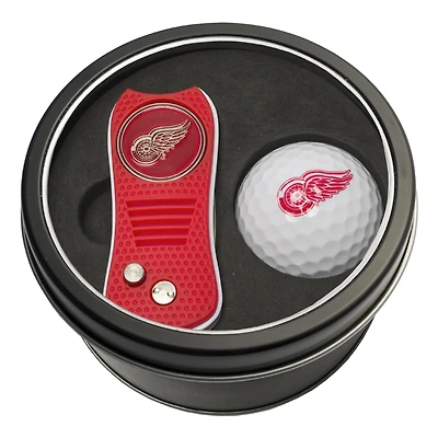 Detroit Red Wings Divot Tool & Golf Ball Personalized Tin Gift Set