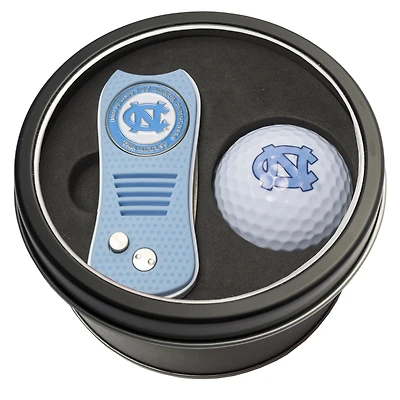 North Carolina Tar Heels Divot Tool & Golf Ball Personalized Tin Gift Set