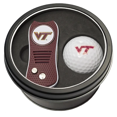Virginia Tech Hokies Divot Tool & Golf Ball Personalized Tin Gift Set