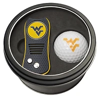 West Virginia Mountaineers Divot Tool & Golf Ball Personalized Tin Gift Set