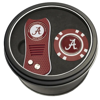 Alabama Crimson Tide Divot Tool & Golf Chip Personalized Tin Gift Set