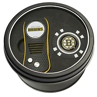Boston Bruins Divot Tool & Golf Chip Personalized Tin Gift Set