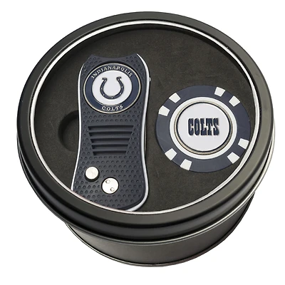 Indianapolis Colts Divot Tool & Golf Chip Personalized Tin Gift Set