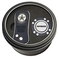 Dallas Cowboys Divot Tool & Golf Chip Personalized Tin Gift Set