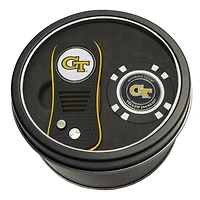 Georgia Tech Yellow Jackets Divot Tool & Golf Chip Personalized Tin Gift Set