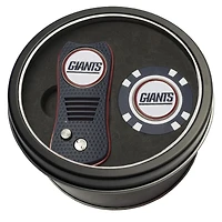 New York Giants Divot Tool & Golf Chip Personalized Tin Gift Set