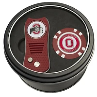 Ohio State Buckeyes Divot Tool & Golf Chip Personalized Tin Gift Set