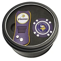 Minnesota Vikings Divot Tool & Golf Chip Personalized Tin Gift Set