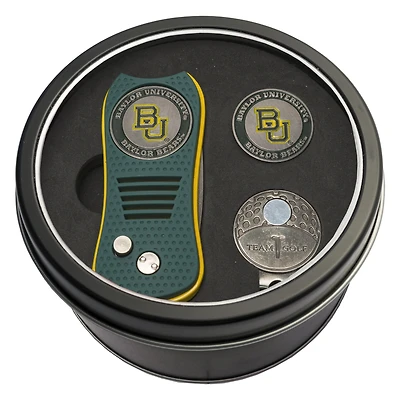 Baylor Bears Divot Tool Ball Marker & Cap Clip Personalized Tin Gift Set