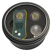 Baylor Bears Divot Tool Ball Marker & Cap Clip Personalized Tin Gift Set