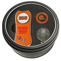 Cleveland Browns Divot Tool Ball Marker & Cap Clip Personalized Tin Gift Set