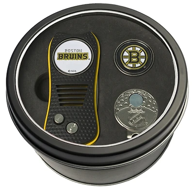 Boston Bruins Divot Tool Ball Marker & Cap Clip Personalized Tin Gift Set