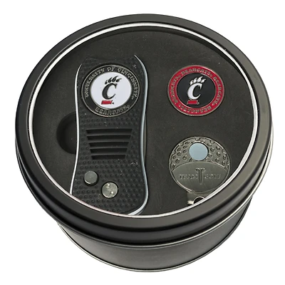 Cincinnati Bearcats Divot Tool Ball Marker & Cap Clip Personalized Tin Gift Set