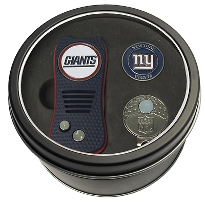 New York Giants Divot Tool Ball Marker & Cap Clip Personalized Tin Gift Set