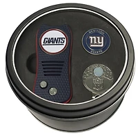 New York Giants Divot Tool Ball Marker & Cap Clip Personalized Tin Gift Set
