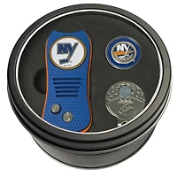 New York Islanders Divot Tool Ball Marker & Cap Clip Personalized Tin Gift Set