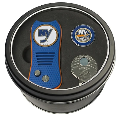 New York Islanders Divot Tool Ball Marker & Cap Clip Personalized Tin Gift Set
