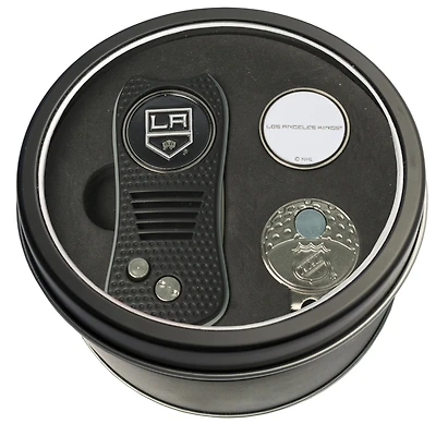 Los Angeles Kings Divot Tool Ball Marker & Cap Clip Personalized Tin Gift Set