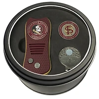 Florida State Seminoles Divot Tool Ball Marker & Cap Clip Personalized Tin Gift Set