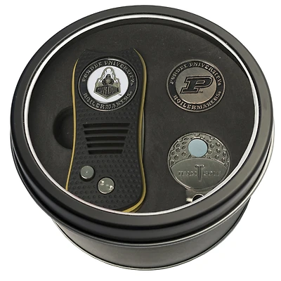 Purdue Boilermakers Divot Tool Ball Marker & Cap Clip Personalized Tin Gift Set