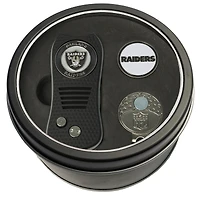 Las Vegas Raiders Divot Tool Ball Marker & Cap Clip Personalized Tin Gift Set