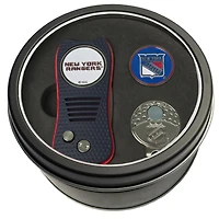 New York Rangers Divot Tool Ball Marker & Cap Clip Personalized Tin Gift Set