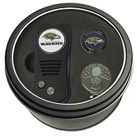 Baltimore Ravens Divot Tool Ball Marker & Cap Clip Personalized Tin Gift Set