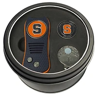Syracuse Orange Divot Tool Ball Marker & Cap Clip Personalized Tin Gift Set