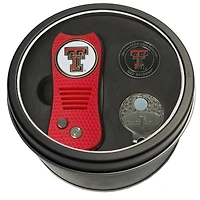 Texas Tech Red Raiders Divot Tool Ball Marker & Cap Clip Personalized Tin Gift Set