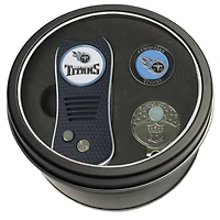 Tennessee Titans Divot Tool Ball Marker & Cap Clip Personalized Tin Gift Set
