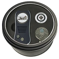 Winnipeg Jets Divot Tool Ball Marker & Cap Clip Personalized Tin Gift Set