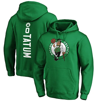 Men's Jayson Tatum Kelly Green Boston Celtics Playmaker Name & Number Pullover Hoodie