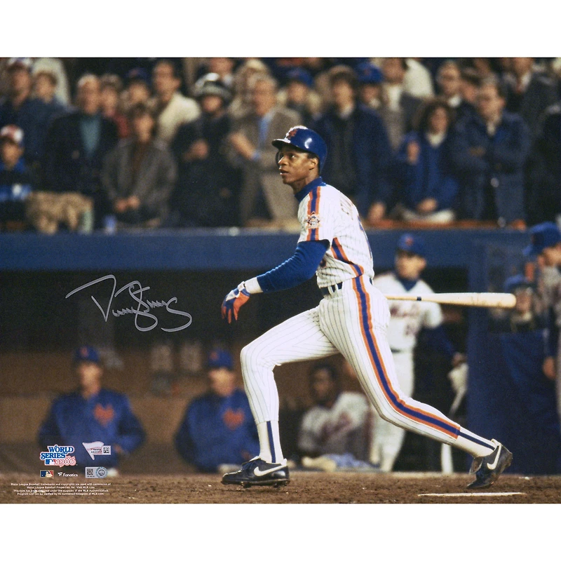 Darryl Strawberry New York Mets Autographed 16" x 20" 1986 World Series Hitting Photograph