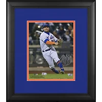 J.D. Davis New York Mets Framed Autographed 8" x 10" Throwing Photograph