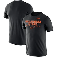 Men's Nike Black Oklahoma State Cowboys Wrestling Legend Slim Fit Performance T-Shirt