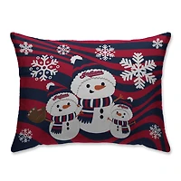 Cleveland Indians Holiday Snowman Bed Pillow