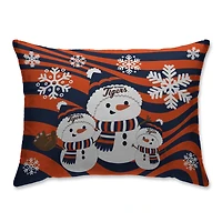 Detroit Tigers Holiday Snowman Bed Pillow
