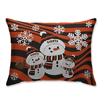 San Francisco Giants Holiday Snowman Bed Pillow