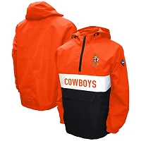 Men's Orange Oklahoma State Cowboys Alpha Anorak Half-Zip Pullover Jacket