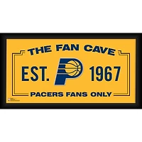 Indiana Pacers Framed 10" x 20" Fan Cave Collage