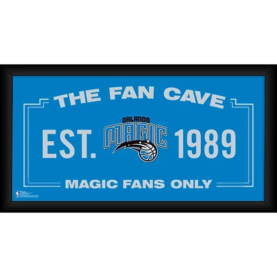 Orlando Magic Framed 10" x 20" Fan Cave Collage